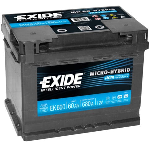 EK 600 AGM Pb Starterbatterie 
12V 60 AH/C20 - 680A(EN)