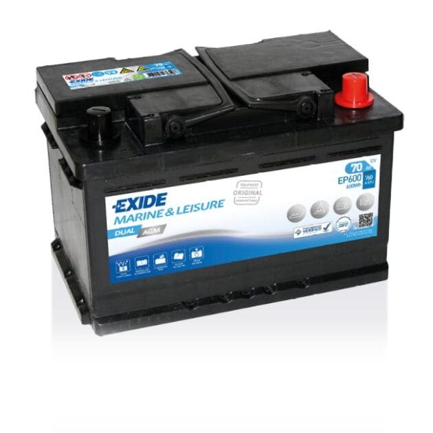 EP 600 AGM Starter-, Versorgungsbatterie
absolut wartungsfrei verschlossen
Nenndaten: 12V 70Ah(C20)