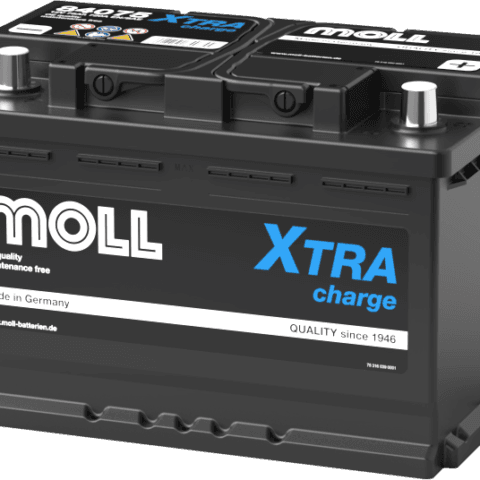 MOLL 84075 "MADE IN GERMANY"
XTRA Charge Starterbatterie 
12V 75Ah(20h) 720A(EN)