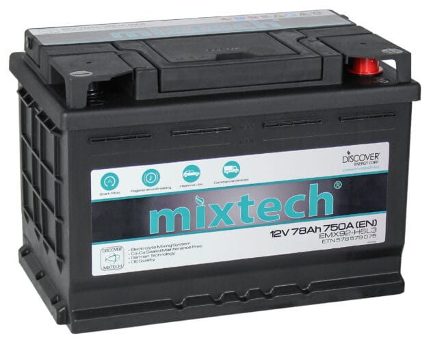 MT 78 MIXTECH EMX SMF-Starting Battery
12V 78Ah/C20 750A
ETN 578 579 075