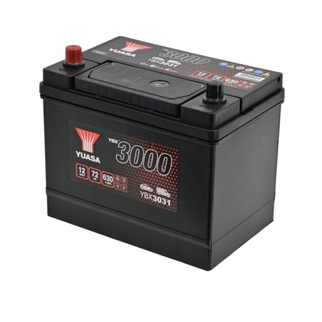 YUASA YBX3031 SMF Starterbatterie 
12V 72Ah 630A(EN)